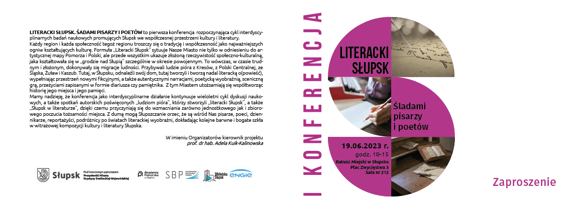 „LITERACKI SŁUPSK. ŚLADAMI PISARZY I POETÓW"