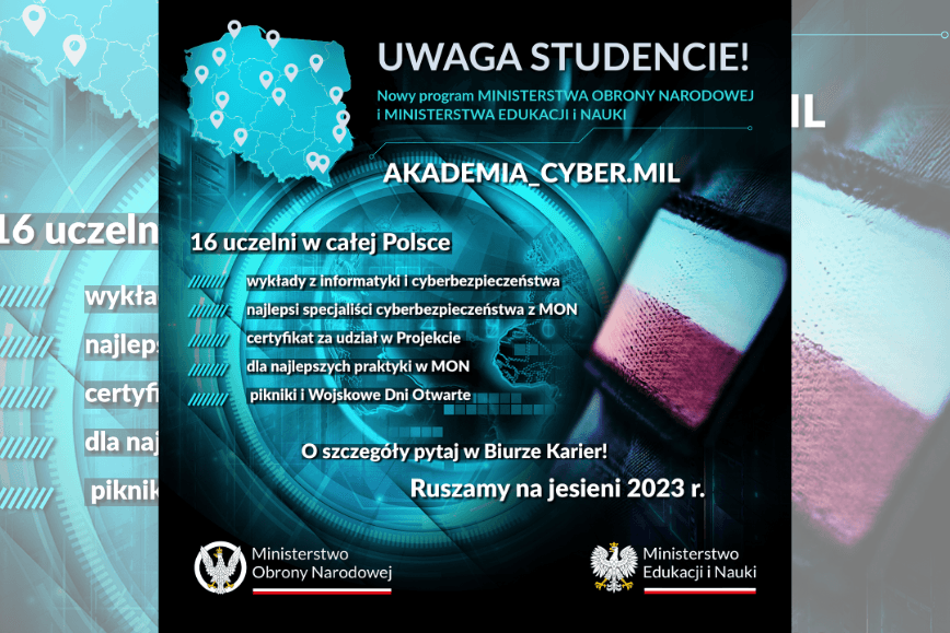 Dla przyszłych studentów kierunku Inżynierii Cyberprzestrzeni i kierunków w Instytucie  Bezpieczeństwa i Zarządzania