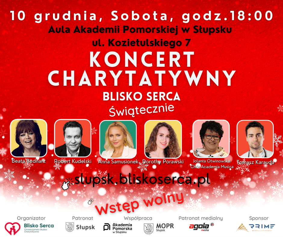 KONCERT CHARYTATYWNY: BLISKO SERCA ŚWIĄTECZNIE!