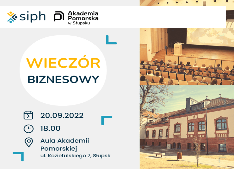 Zaproszenie na Wieczór biznesowy na Akademii Pomorskiej w Słupsku - 20.09.2022