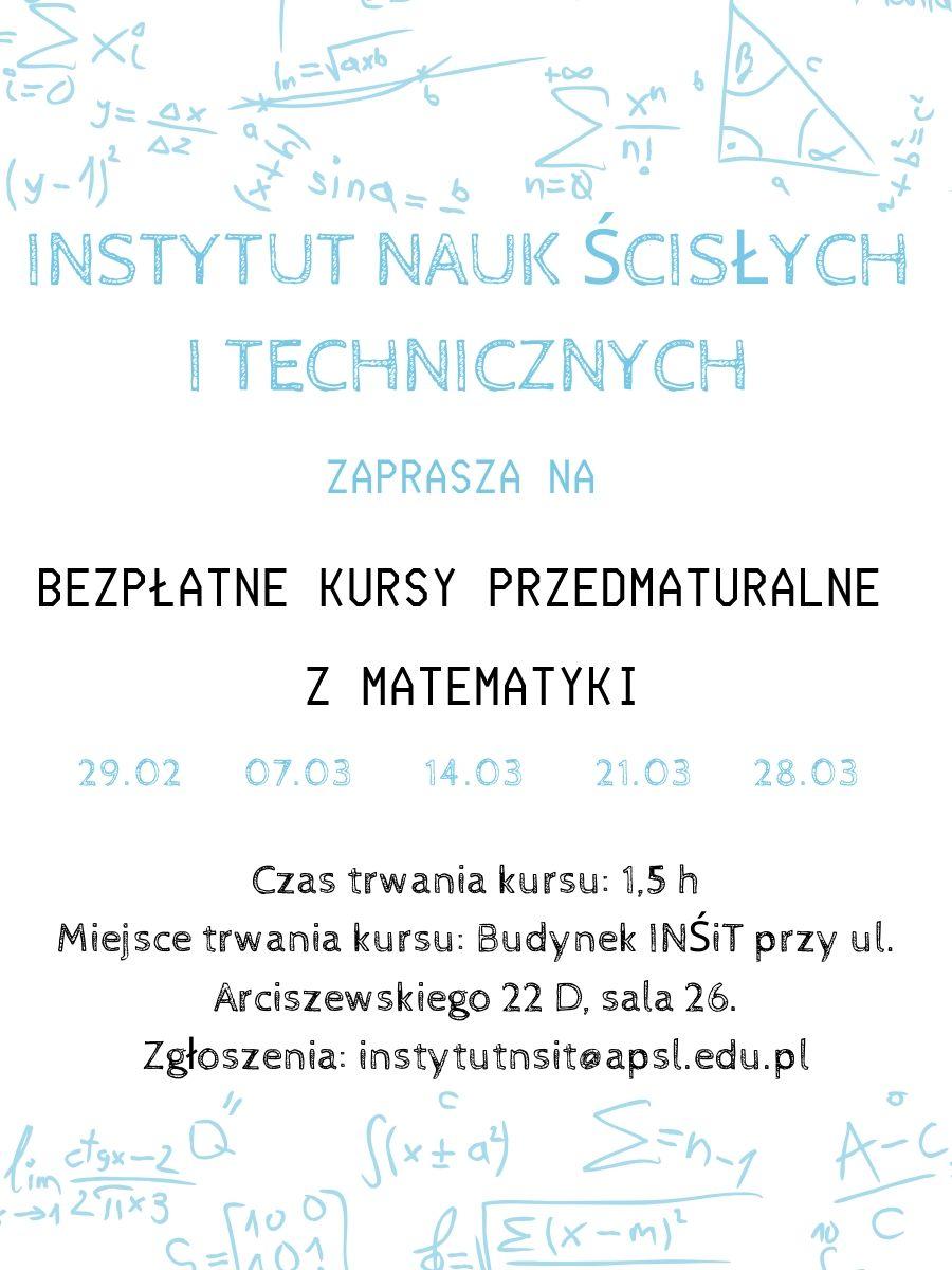 Kursy przedmaturalne z matematyki