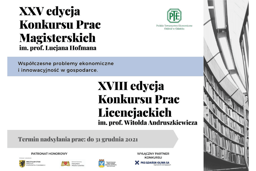 Informacja o XXV Konkursie Prac Magisterskich i XVII Konkursie Prac Licencjackich