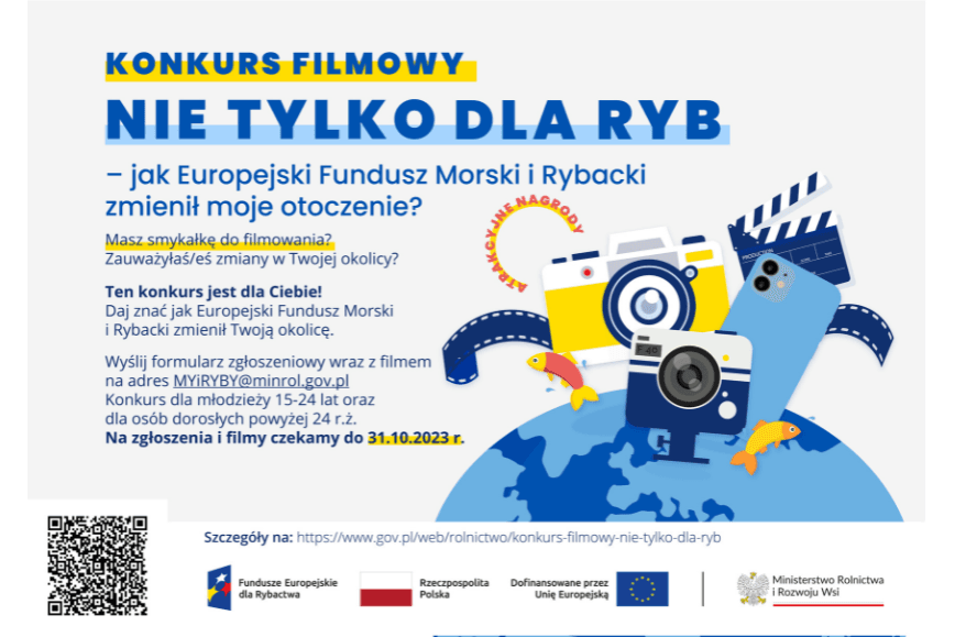 Konkurs filmowy pn. „ Nie tylko dla ryb – jak Europejski Fundusz Morski i Rybacki zmienił moje otoczenie”