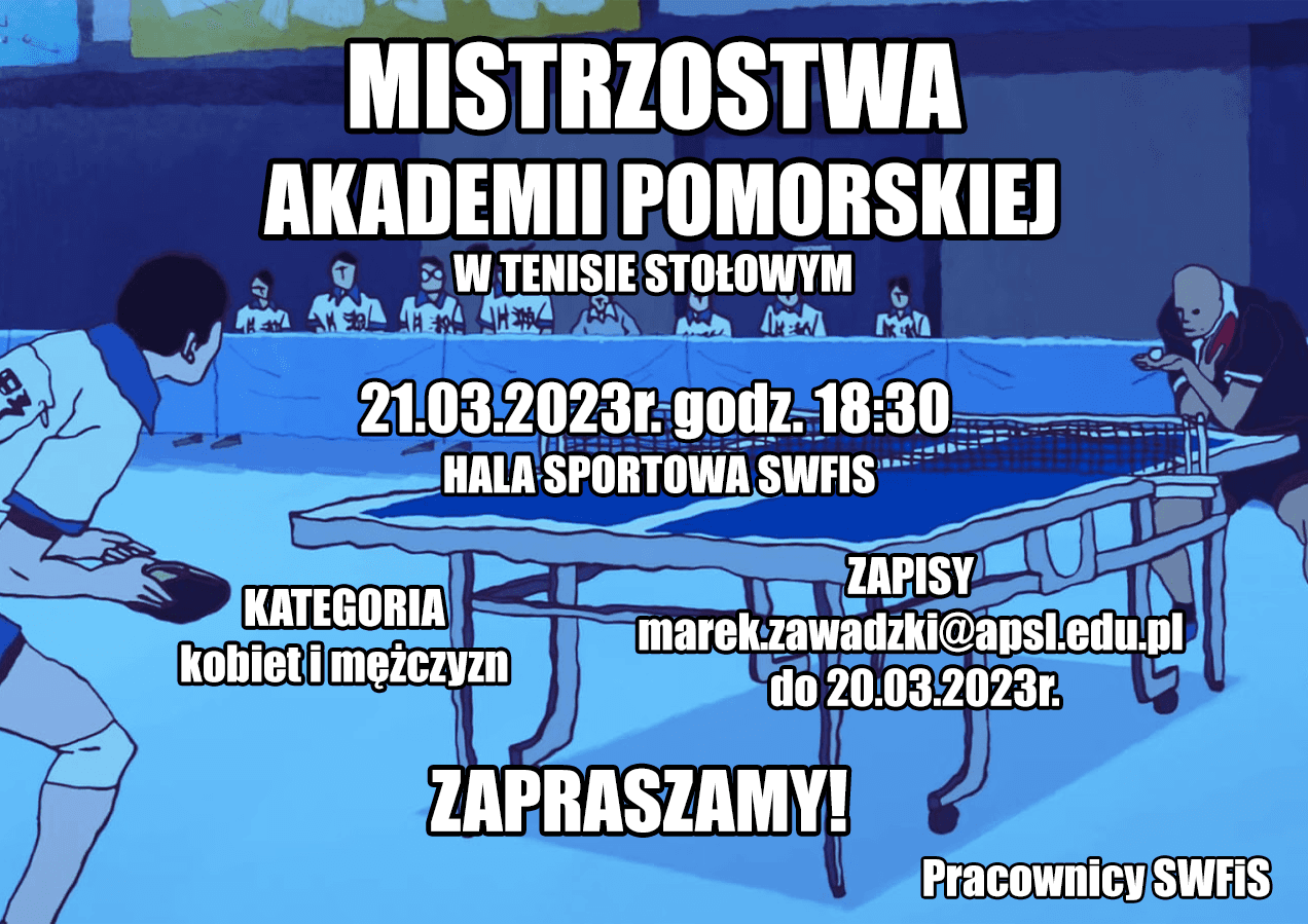 Mistrzostwa Akademii Pomorskiej w tenisie stołowym