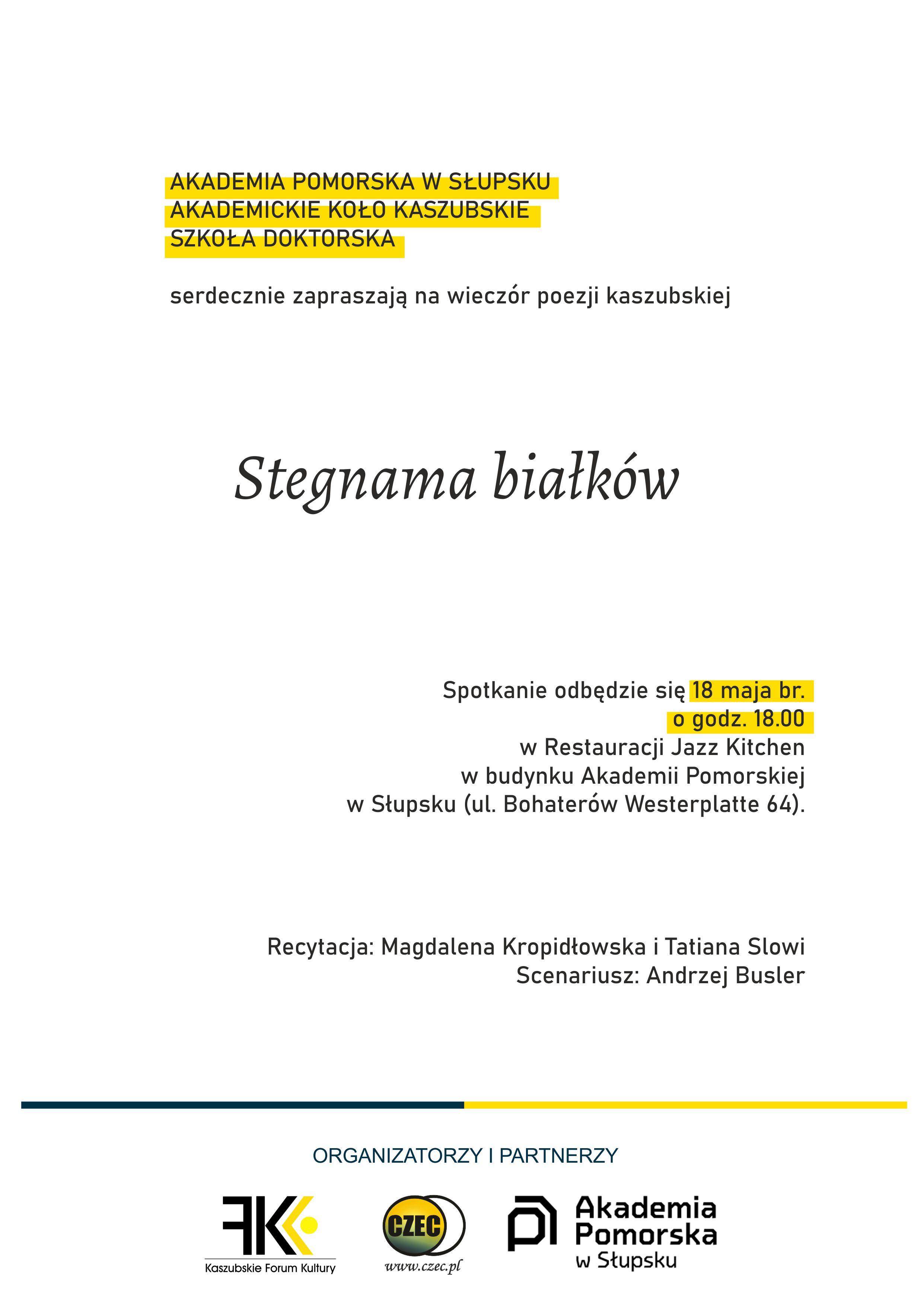 Wieczór z literaturą kaszubską i o sprawach kaszubskich nie tylko dla Kaszubów