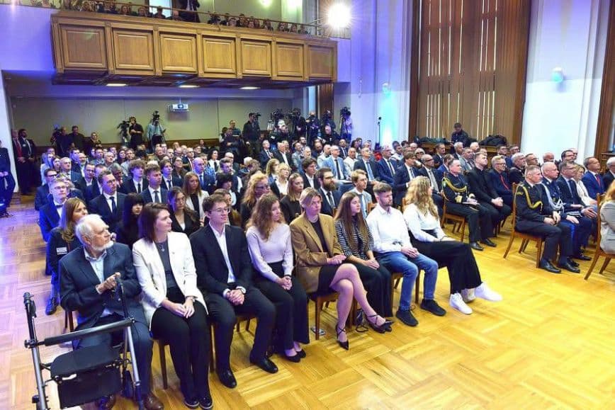 The Rector of Pomeranian University in Słupsk at the inauguration of the 2025/2026 academic year at Gdańsk University of Technology